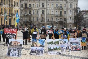 Rally in support of Ukrainian POWs in Kyiv