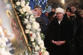 All-night vigil in Kyiv on Christmas Eve