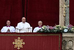 Pope Francis Delivers Christmas Urbi et Orbi Message - Vatican