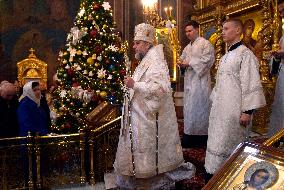 Christmas Divine Liturgy at Transfiguration Cathedral in Vinnytsia