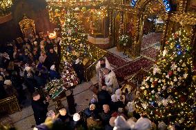 Christmas Divine Liturgy at Transfiguration Cathedral in Vinnytsia