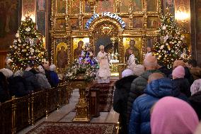 Christmas Divine Liturgy at Transfiguration Cathedral in Vinnytsia