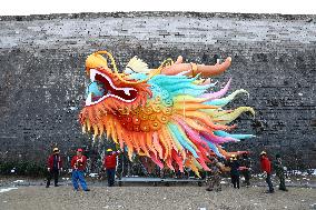 Giant Dragon Lantern in Nanjing