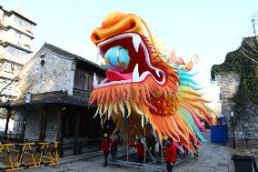 Giant Dragon Lantern in Nanjing