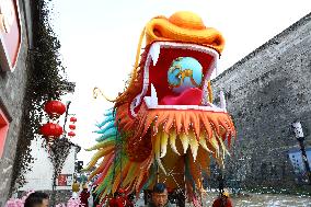 Giant Dragon Lantern in Nanjing