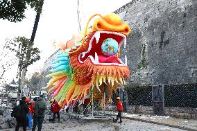 Giant Dragon Lantern in Nanjing