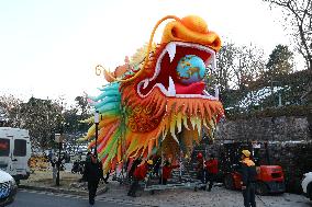 Giant Dragon Lantern in Nanjing