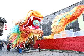 Giant Dragon Lantern in Nanjing