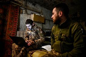 Soldiers of 65th Separate Mechanised Brigade in Zaporizhzhia sector of frontline