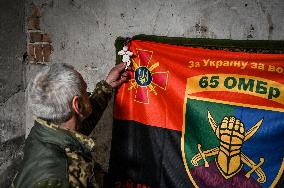 Soldiers of 65th Separate Mechanised Brigade in Zaporizhzhia sector of frontline