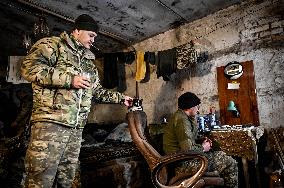 Soldiers of 65th Separate Mechanised Brigade in Zaporizhzhia sector of frontline