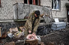 Soldiers of 65th Separate Mechanised Brigade in Zaporizhzhia sector of frontline