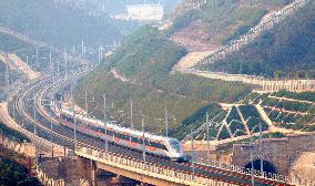 CHINA-SICHUAN-CHENGDU-ZIGONG-YIBIN HIGH-SPEED RAILWAY-OPERATION (CN)