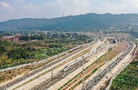 CHINA-SICHUAN-CHENGDU-ZIGONG-YIBIN HIGH-SPEED RAILWAY-OPERATION (CN)