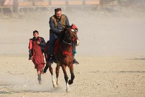 AFGHANISTAN-KABUL-QARGHA LAKE-HORSE RIDING