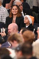 Celebs At New York Knicks Vs Milwaukee Bucks Games - NYC