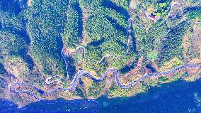 Winding Road in A Rural Mountain