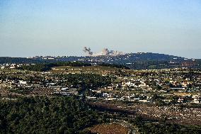 ISRAEL-LEBANON-BORDER-BOMBARDMENT