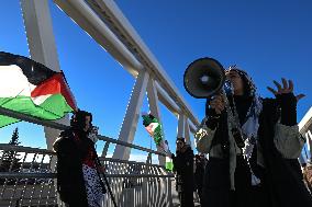 Edmonton Boxing Day Protest By Palestinians