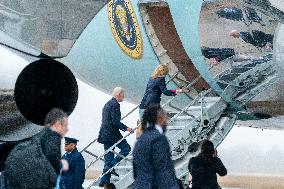 US President Joe Biden and First Lady Jill Biden travel to St. Croix, U.S. Virgin Islands