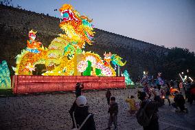 Tourists Enjoy Lanterns in Nanjing