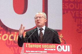 French Socialists campaign for the 'yes' to the EU constitution