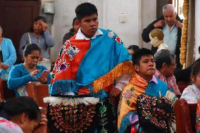 Traditional Dance Of The Negritos Celebrate  In The State Of Puebla