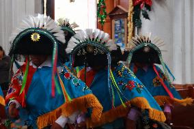 Traditional Dance Of The Negritos Celebrate  In The State Of Puebla