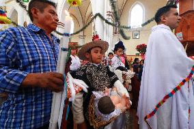 Traditional Dance Of The Negritos Celebrate  In The State Of Puebla