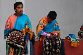 Traditional Dance Of The Negritos Celebrate  In The State Of Puebla