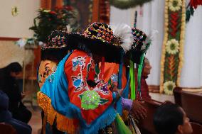 Traditional Dance Of The Negritos Celebrate  In The State Of Puebla