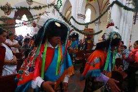 Traditional Dance Of The Negritos Celebrate  In The State Of Puebla