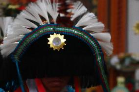 Traditional Dance Of The Negritos Celebrate  In The State Of Puebla