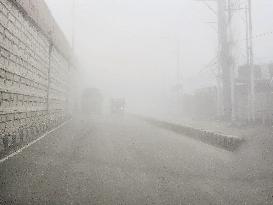 Dense Fog Envelops In Kashmir