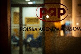 Polish Press Agency PAP Occupied By Opposition Politicians