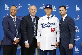 Baseball: New Los Angeles Dodger Yoshinobu Yamamoto