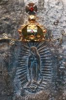 Apparition Of Virgin Of Guadalupe Image In Peñon Sanctuary