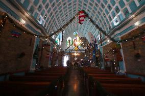 Apparition Of Virgin Of Guadalupe Image In Peñon Sanctuary