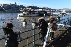 Flooding Of The Danube In Budapest, Hungary