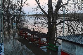 Flooding Of The Danube In Budapest, Hungary