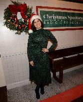 America Ferrera Visits The Christmas Spectacular - NYC