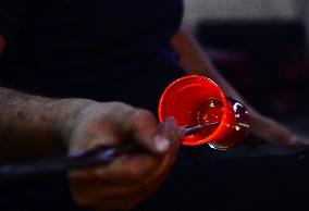 SYRIA-DAMASCUS-GLASSBLOWING