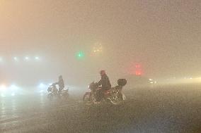 A Fog-shrouded Street in Qingzhou