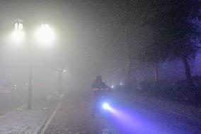 A Fog-shrouded Street in Qingzhou