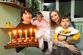 Believers congratulate girl with cerebral palsy on her birthday in Dnipro
