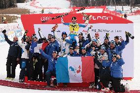 French Skier Cyprien Sarrazin Wins Bormio Downhill - Italy