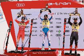 French Skier Cyprien Sarrazin Wins Bormio Downhill - Italy