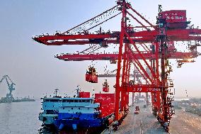 Suzhong International Container Terminal at Rugao Port