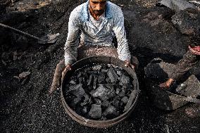 Charcoal Workers In Egypt.
