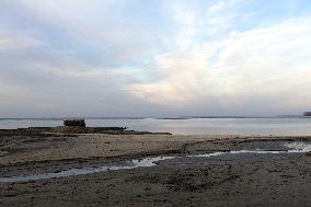 Water level in Dnipro River in Cherkasy